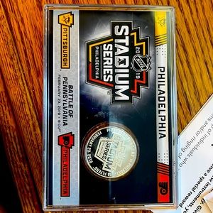 NHL 2019 Stadium Series Limited Edition 39mm Silver Plated Coin
